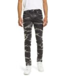 PURPLE Distressed Tie Dye Skinny Jeans